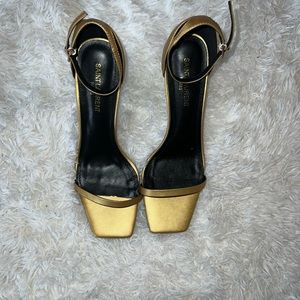 Saint Laurent Women's Opyum Heels Patent 110 GOLD (NWOT)
